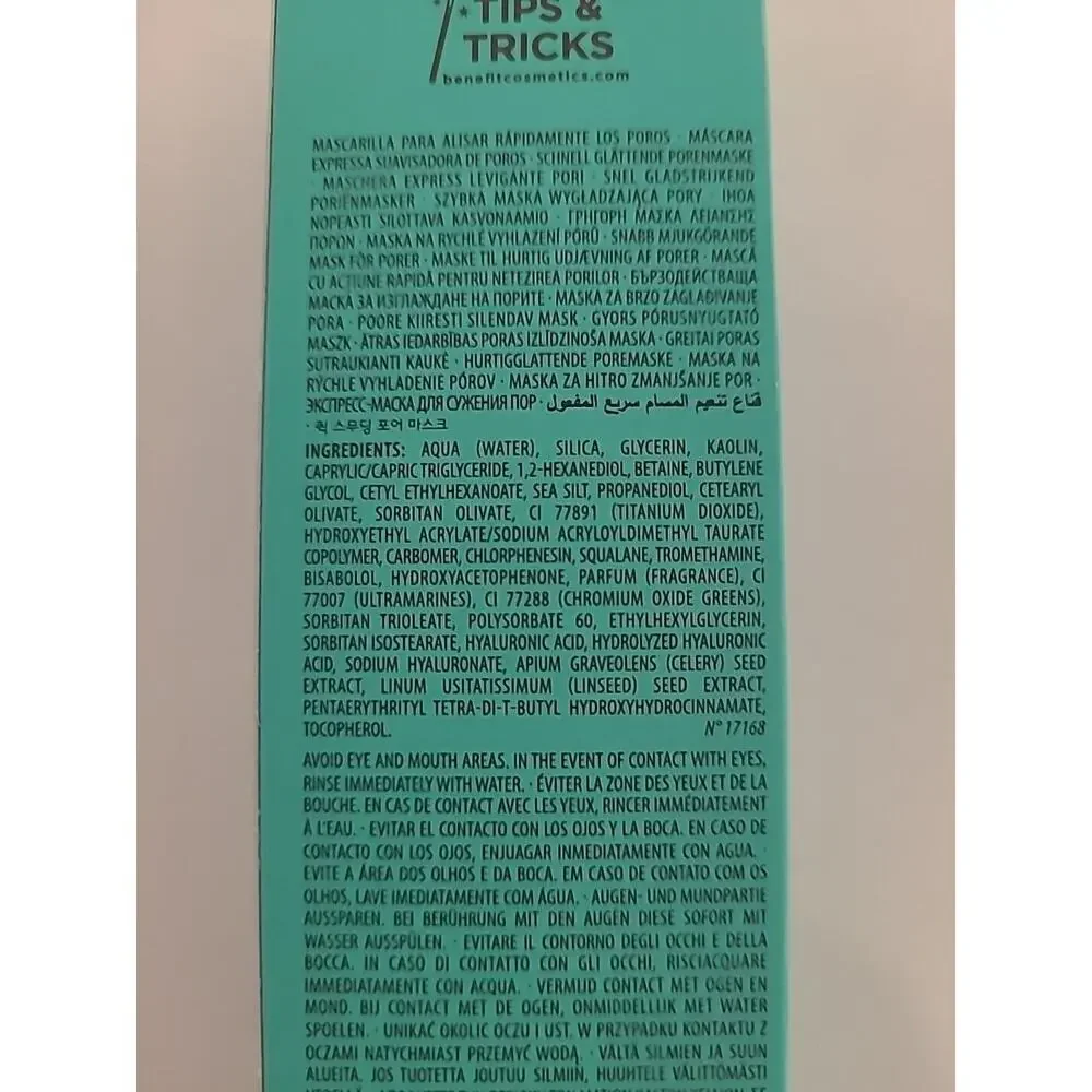Benefit the Porefessional Speedy Smooth Pore Mask - Full Size 2.5 oz New in Box